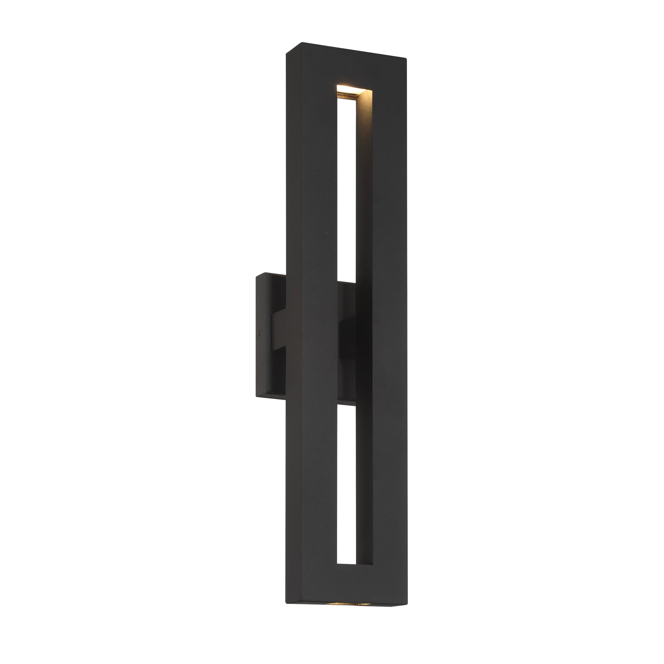Paddock 2 Light LED Outdoor in Sand Coal Finish with Sand Glass Lens - Minka-Lavery