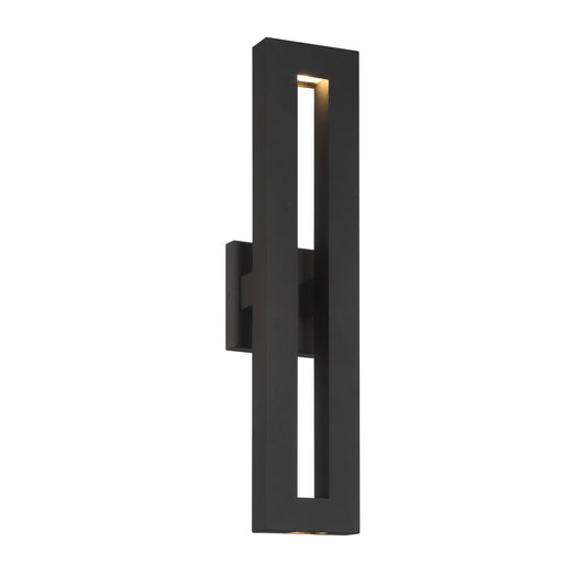 Paddock 2 Light LED Outdoor in Sand Coal Finish with Sand Glass Lens - Minka-Lavery