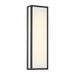 Marlborough LED Outdoor Sconce - Sand Coal Black with Etched White Glass - Minka-Lavery