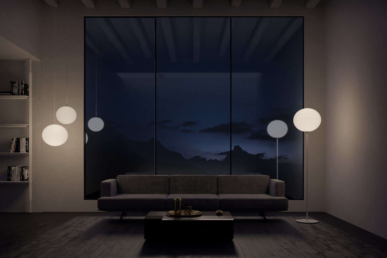 Flow Glass Floor Lamp