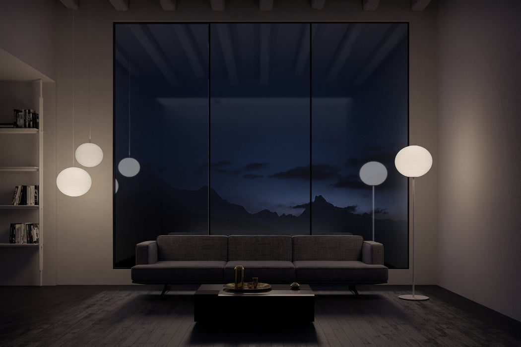 Flow Glass Floor Lamp by Rotaliana