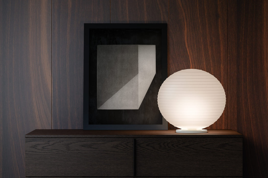 Flow Glass Stem Table Lamp by Rotaliana