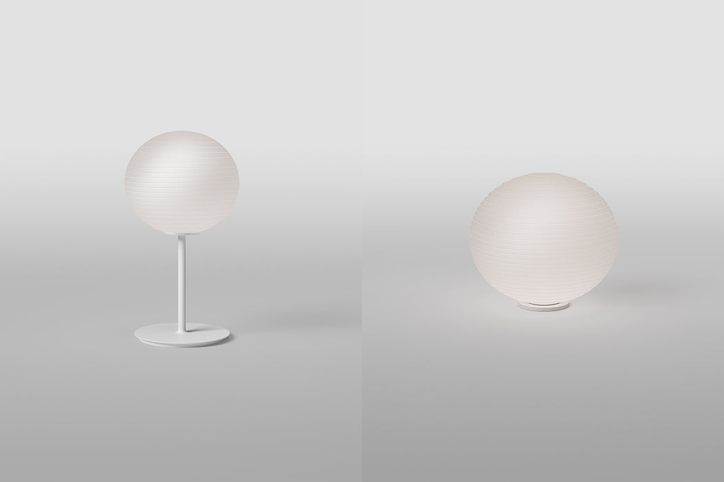 Flow Glass Stem Table Lamp by Rotaliana