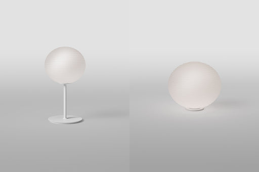 Flow Glass Stem Table Lamp by Rotaliana