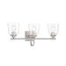 Antonia 3 Light Vanity in Brushed Nickel Finish - Minka-Lavery