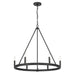 Dutton 6 Light Chandelier in Black Coal Finish - Minka-Lavery