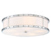 Flush Mount LED 20-1/4" Decorative Flush Mount in Chrome Finish and Etched White Glass - Minka-Lavery