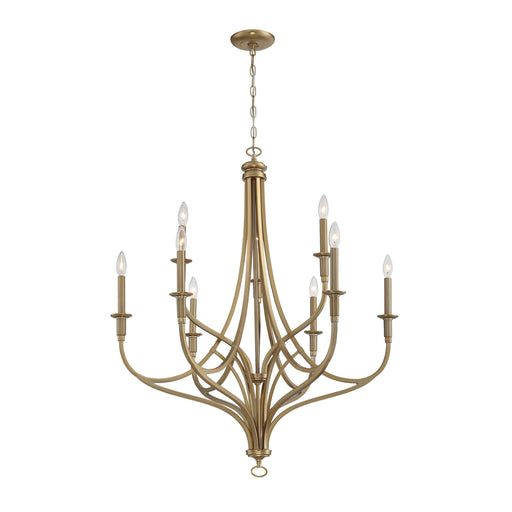 Covent Park Covent Park 9 Light Chandelier with Brushed Honey Gold - Minka-Lavery