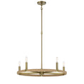 Load image into Gallery viewer, Windward Passage 5 Light Chandelier in Soft Brass Finish with Natural Rope - Minka-Lavery
