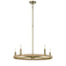 Windward Passage 5 Light Chandelier in Soft Brass Finish with Natural Rope - Minka-Lavery