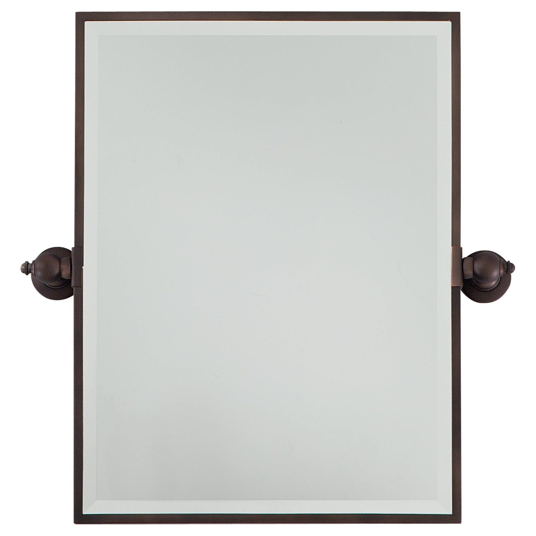 Pivoting Mirrors Rectangle Pivoting Mirror in Dark Brushed Bronze Finish - Minka-Lavery