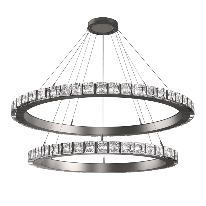 Hammerton Cubic Two-Tier Chandelier