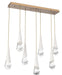 Hammerton Hailstone  Multi-Light Linear Pendant
