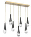 Hammerton Hailstone  Multi-Light Linear Pendant