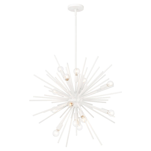 Bessel 15 Light Pendant in Sand White Finish - Minka-Lavery