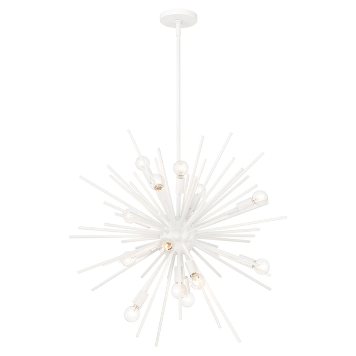 Bessel 15 Light Pendant in Sand White Finish - Minka-Lavery