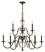 Hinkley Eleanor Medium Two Tier Chandelier