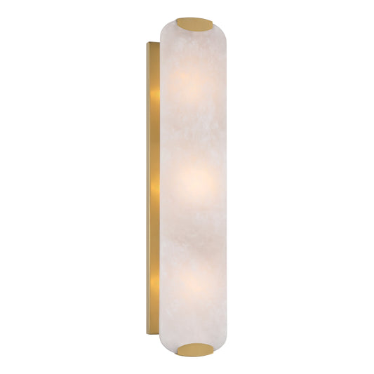 Glowstone 3-Light Wall Sconce - Legacy Brass with Alabaster - Minka-Lavery