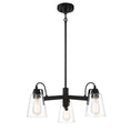 Load image into Gallery viewer, Beckonridge 3 Light Chandelier in Coal Finish with Clear Glass - Minka-Lavery
