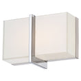 Load image into Gallery viewer, High Rise Bath LED Bath Light in Chrome Finish with Mitered White Glass - Minka-Lavery
