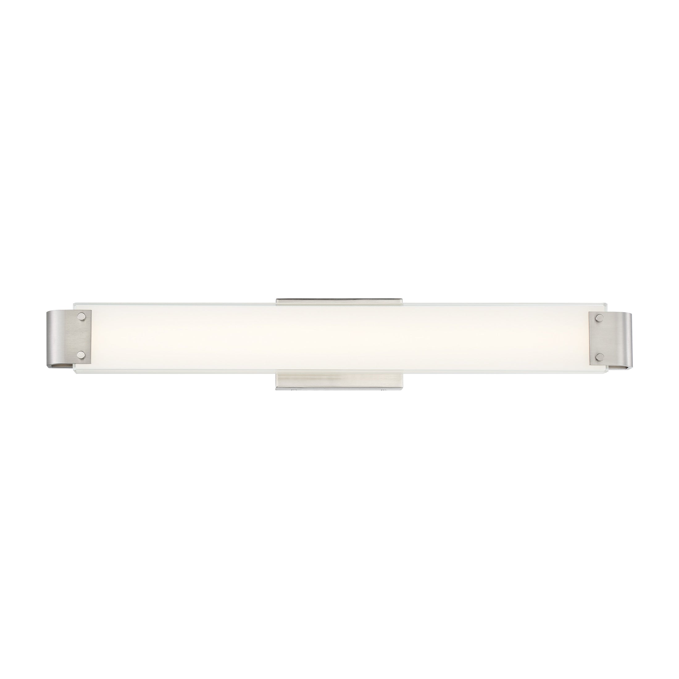 Round-A-Bout 30" 30 Watt LED Bath in Brushed Nickel Finish with Frosted Aquarium Glass - Minka-Lavery