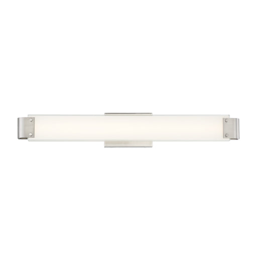 Round-A-Bout 30" 30 Watt LED Bath in Brushed Nickel Finish with Frosted Aquarium Glass - Minka-Lavery