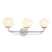 Whitehall 3-Light Vanity - Brushed Nickel with Etched Alabaster Glass - Minka-Lavery