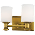 Load image into Gallery viewer, Harbour Point 2 Light Bath in Liberty Gold Finish with Etched Opal Glass - Minka-Lavery
