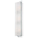 Clarté 3 Light Wall Sconce in Chrome Finish with  White Iris Glass - Minka-Lavery
