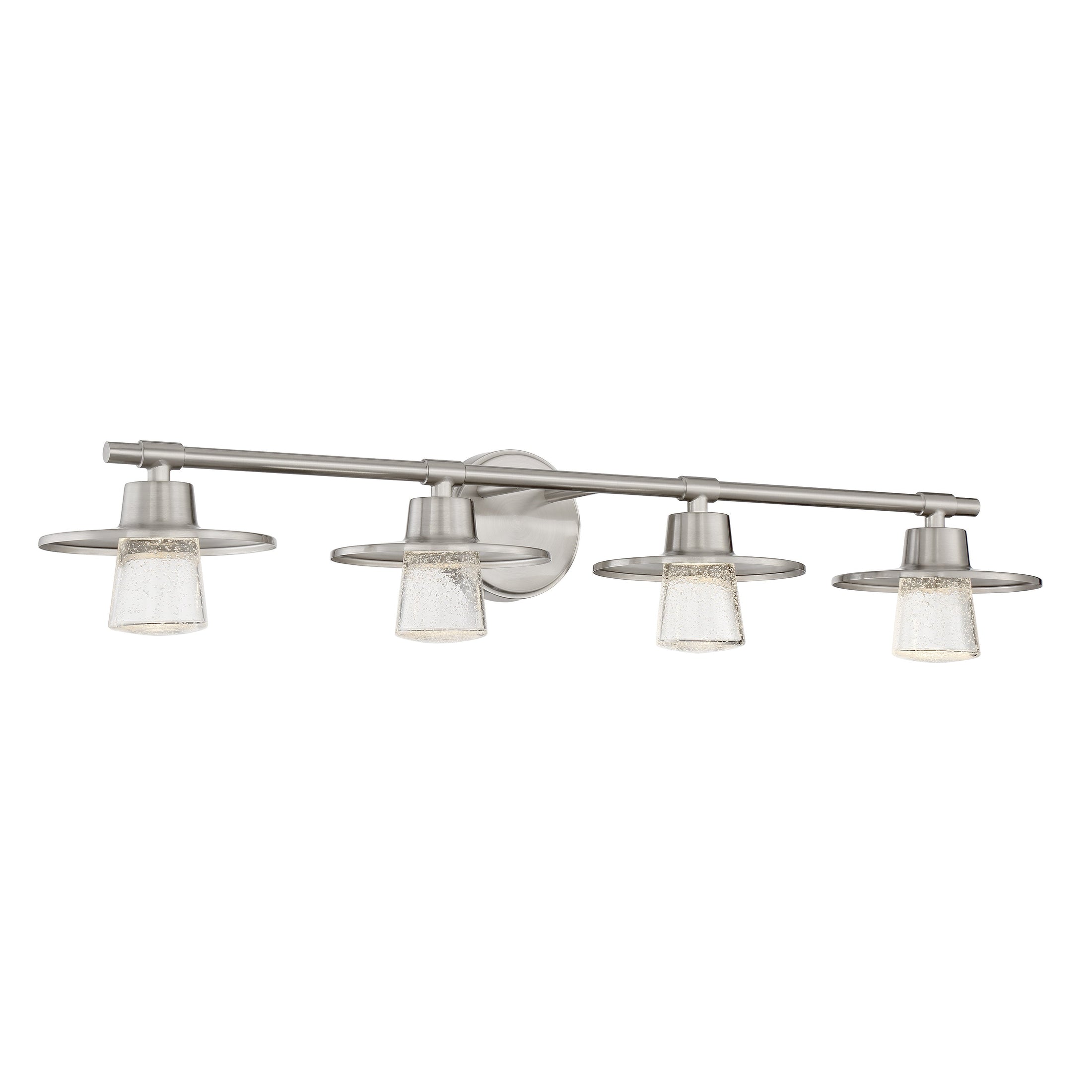 Beacon Avenue Beacon Avenue - 4-6W LED Bath Light in Brushed Nickel with Clear Seeded Glass - Minka-Lavery