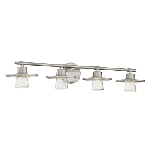 Beacon Avenue Beacon Avenue - 4-6W LED Bath Light in Brushed Nickel with Clear Seeded Glass - Minka-Lavery