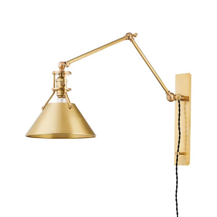 Hudson Valley Lighting Metal No. 2 Plug-In Wall Sconce