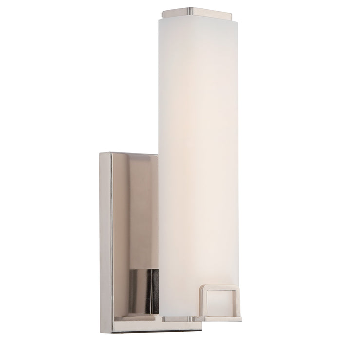 Square LED Bath Light in Polished Nickel Finish with Etched Opal Glass - Minka-Lavery