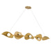 Pod LED Island Light - Legacy Brass with Faux Cloud Glass - Minka-Lavery