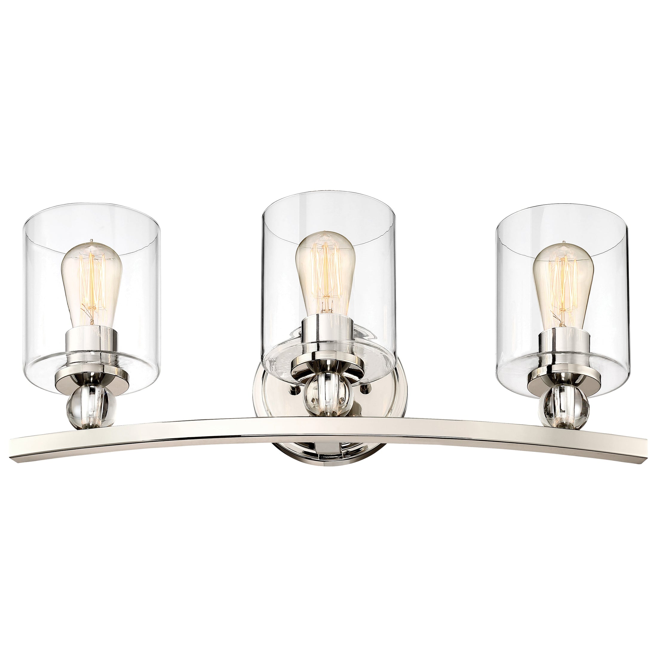 Studio 5 3 Light Bath in Polished Nickel Finish with Clear Glass - Minka-Lavery