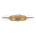 Elora 4-Light Vanity - Legacy Brass with Clear Textured Handmade Glass - Minka-Lavery