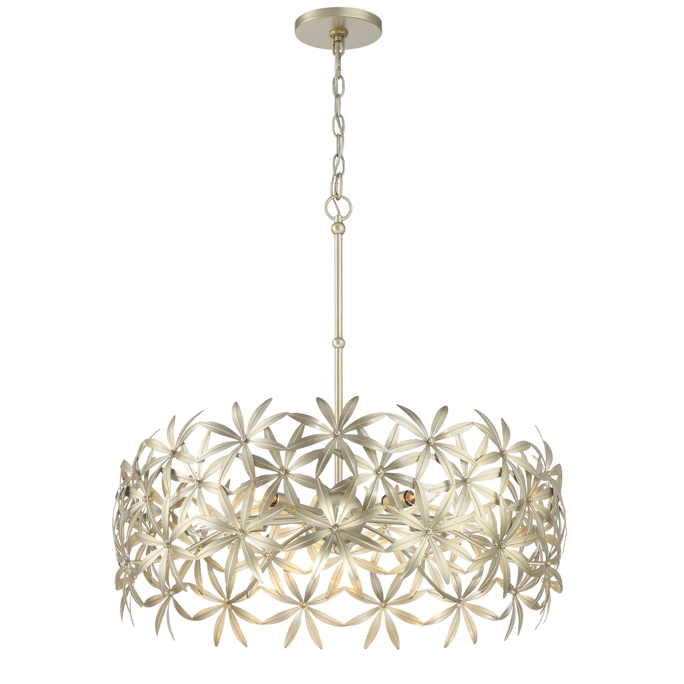 Flower Child 5 Light Pendant in Ambry Gold Finish - Minka-Lavery