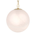 Load image into Gallery viewer, Marbelle 1-Light Pendant - Legacy Brass with Etched Alabaster Glass - Minka-Lavery

