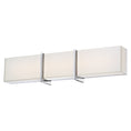 Load image into Gallery viewer, High Rise Bath LED Bath Light in Chrome Finish with Mitered White Glass - Minka-Lavery
