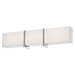 High Rise Bath LED Bath Light in Chrome Finish with Mitered White Glass - Minka-Lavery