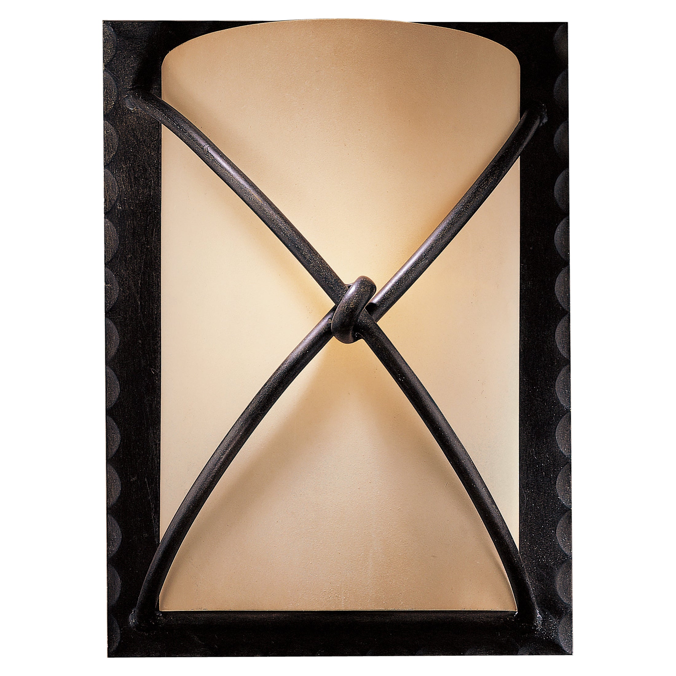 Aspen™ II 1 Light Wall Sconce in Aspen Bronze™ Finish with Rustic Scavo Glass - Minka-Lavery