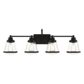 Load image into Gallery viewer, Mannsdale 4 Light Bath Vanity in Coal Black with Clear Glass - Minka-Lavery
