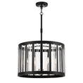 Load image into Gallery viewer, Majestic Splendor 6 Light Pendant Fixture in Metal with Acrylic Accents in Sand Coal and Polished Nickel Finish - Minka-Lavery
