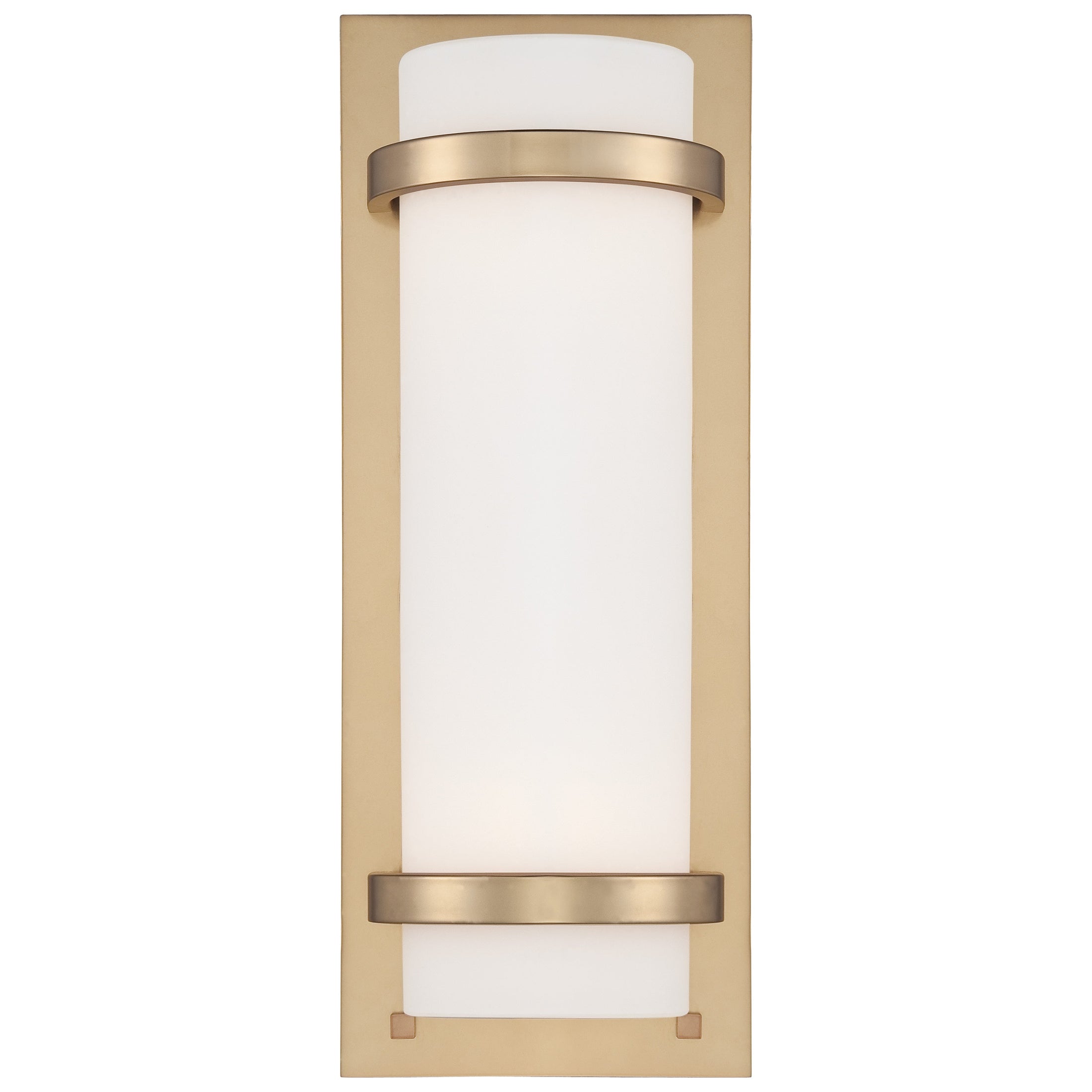 Fieldale Lodge 2 Light Wall Sconce in Honey Gold with Etched White Glass - Minka-Lavery