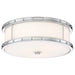 Flush Mount LED 15-1/2" Decorative Flush Mount in Chrome Finish and Etched White Glass - Minka-Lavery
