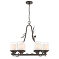 Load image into Gallery viewer, Ponderosa Ridge 6 Light Outdoor Chandelier in Weathered Spruce and Silver Highlights with Clear Glass - Minka-Lavery
