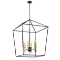 Load image into Gallery viewer, Townhall 6 LIGHT PENDANT IN A Coal AND SOFT Brass FINISH - Minka-Lavery

