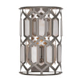 Load image into Gallery viewer, Hexly 16" 1 Light Wall Sconce in Bronze and Sultry Silver with Clear Crystal and Alabaster Stone Accents - Minka-Lavery
