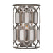 Hexly 16" 1 Light Wall Sconce in Bronze and Sultry Silver with Clear Crystal and Alabaster Stone Accents - Minka-Lavery