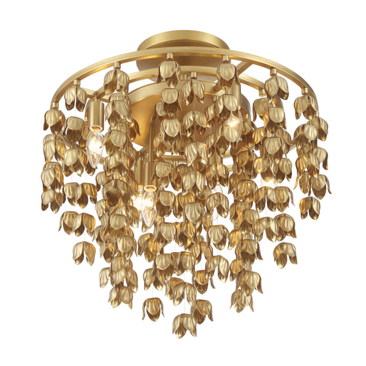 Ashgrove 6-Light Semi Flush - Legacy Brass - Minka-Lavery
